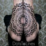 #DotsToLines #Mandala #Geometric #SacredGeometry #BlackandGray #Forearm #Arms