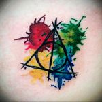 Harry Potter and the Deathly Hallows splatter #harrypotter #splashcolor #splatter #deathlyhallows #always