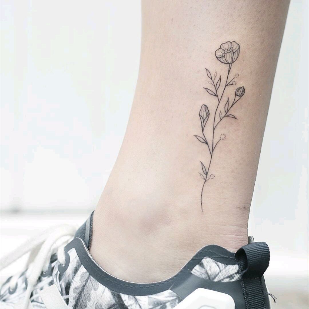 Top 41 Best Simple Flower Tattoo Ideas  2021 Inspiration Guide