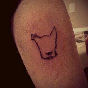 Pit bull tattoo