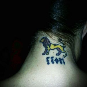 #lion #neck #tribute #love #firsttattoo