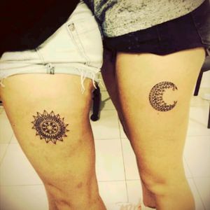 #tattoo #tattoosister #moon #sun #sunandmoon