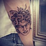 Medusa!! #medusa #medusatattoo #ink #tattoo #forearm #snakes #black #bw