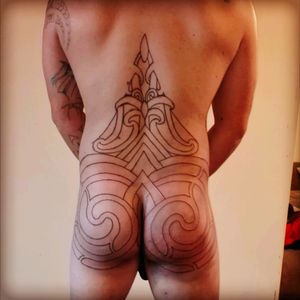 Starting traditional maori puhoro wich will eventualy go all the way to the knees