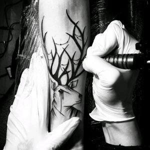 #deer #ink #tattoo #bodyart #forearm