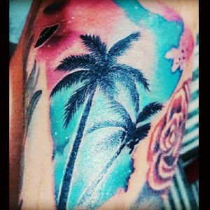 #Tattoopalmeras #tattoo #tattoocolor