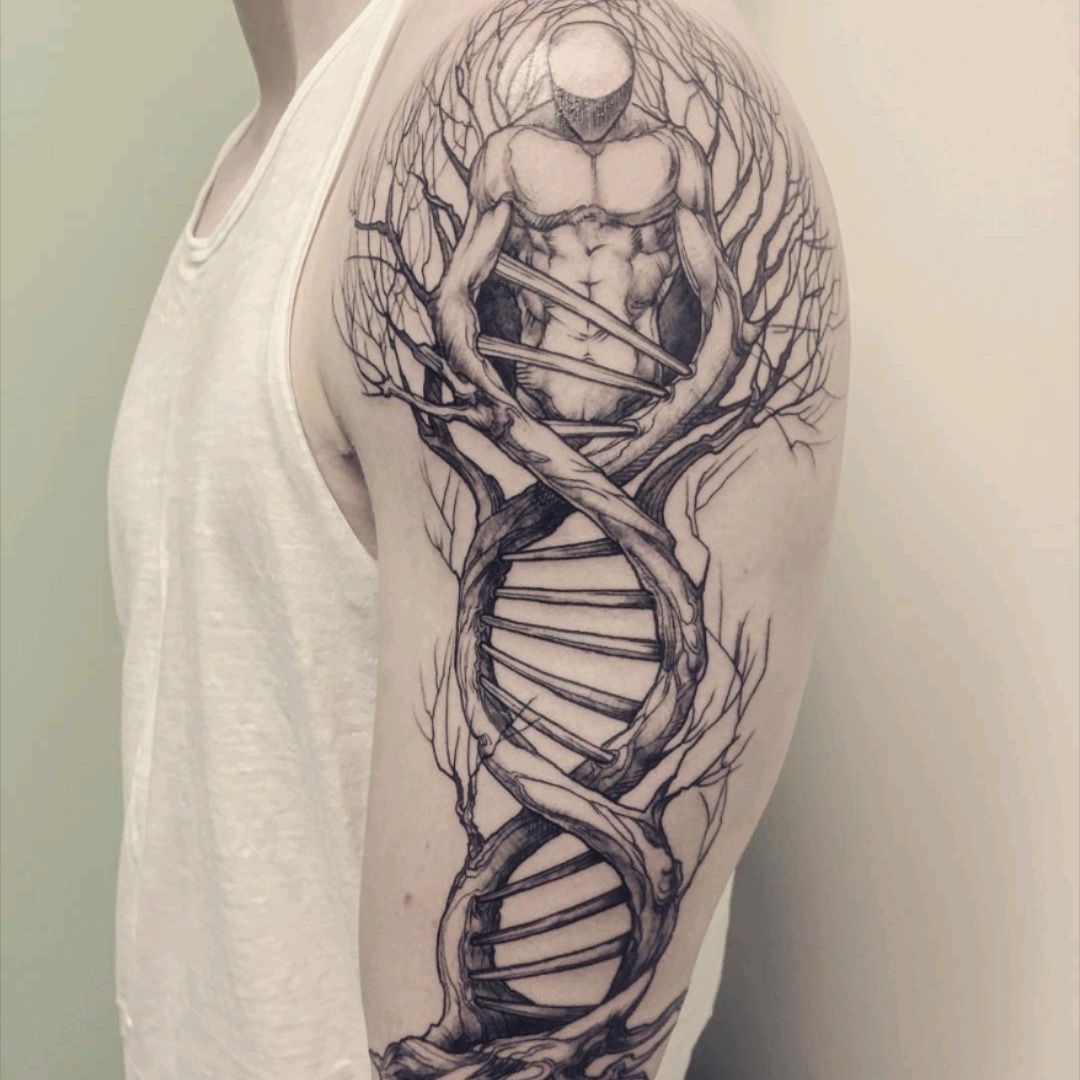 dna tree of life tattoo  Google Search  Dna tattoo Tree of life tattoo  Life tattoos