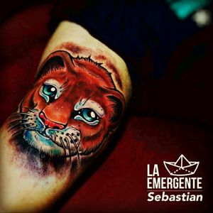 From: Bogota, colombia#lion_tattoo #lion #neotaaditional