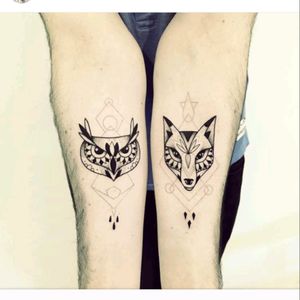 Owl & Fox tattoos by Violette.