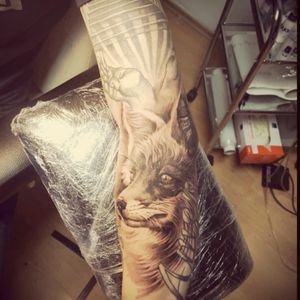 #russian #fox #russianfox #tattoo #arm #chospre #tattoo