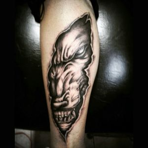 #wolf #surrealtattoo #blackAndWhite #tattoocolombia #ink
