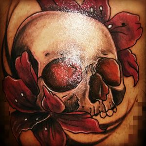 Primeira tattoo 😍 Caveira amo demais ❤