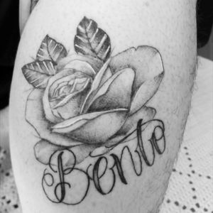 My baby boy's name and a Rose which is his last name in Portuguese (Rosa).