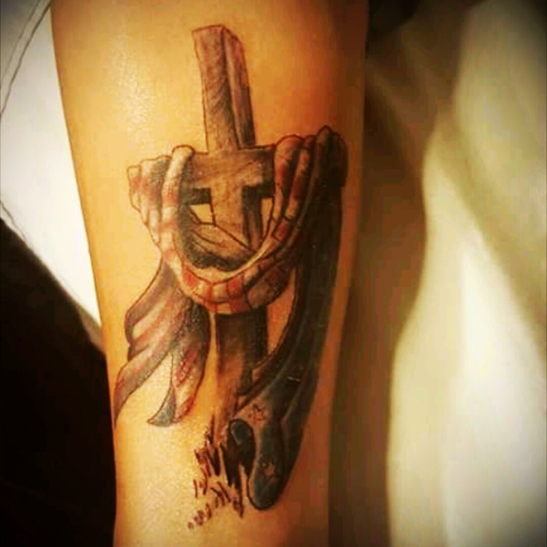 rebel flag cross tattoo designs