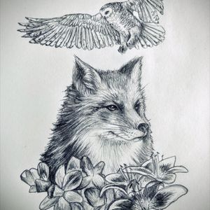 Fox and owl for Emma Hart