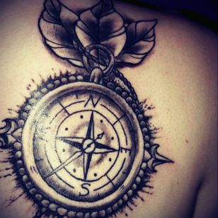 compass by Igor Gogis #compass #findyourownway #blackwork