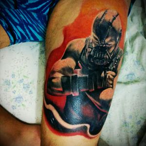 Tattoed by Pablo drokz marciro#bane #batman #realism
