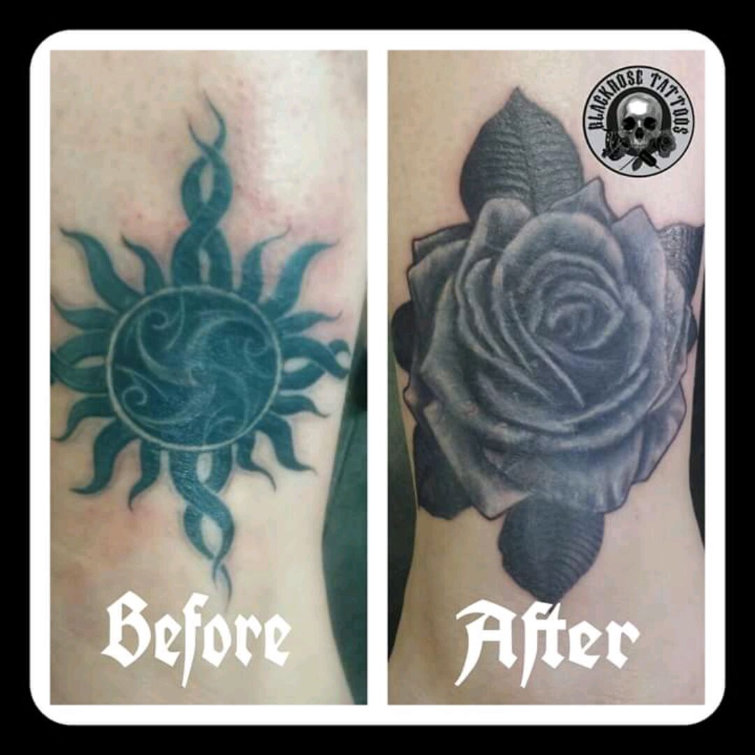Tattoo uploaded by Dwayne Du Preez • Coverup Artist - Dwayne du Preez  Blackrosetattoosjhb #FLHR #rose /Black-Rose-Tattoos-403412383100103/  • Tattoodo