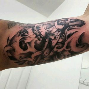 Tattoo done by internal ink #tattoos #skull #pistol