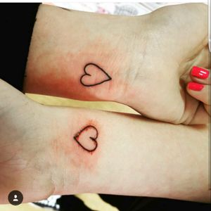 Sister tattoos #sistertattoo #hearts