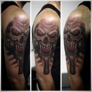 #freehand #egypt #fromhell #pharaoh #evil #devil #satan #warcraft #worldofwarcraft #undead #skull #skullart #monster #darkart #tattoo #tatoodo #tatuaje #electricink #texture #artfusion #tattoolife #tattooer #tattooart #tattooartist #inked #ink #skinart #art #inkig