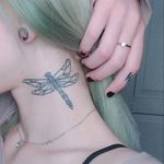 Dragonfly ❤ #dragonfly #neck