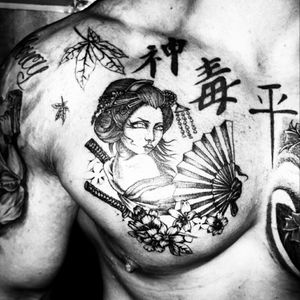 #shmINKa #tattoo #japan #Geisha #inprogrees