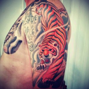 #AlémDaPele #Tattoo #Tigre #InProgress #SegundaSeçao