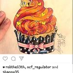 #drawingofmytattoo#original#cupcake#hearts#polkadots#aymeighcakes
