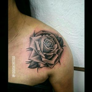 Rose black and grey#dginktattoo #dgink #tattoo #tattoodo #inked #ink #done #roses #girlstattoo #girlstattooed #thankyoutattodo