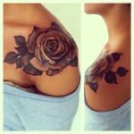 #rose #shoulder #blackandgrey