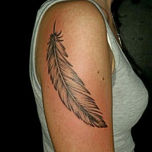 My feather #feather #tattoo #armtattoo