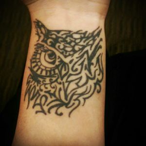 This half owl represents my grandma that even though she gone she still with me and all the wisdom she shared with me