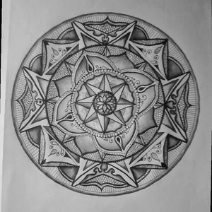 Mandala like ornamental tattoo