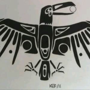 My first tattoo shall be a Native American Racen shoulder to shoulder