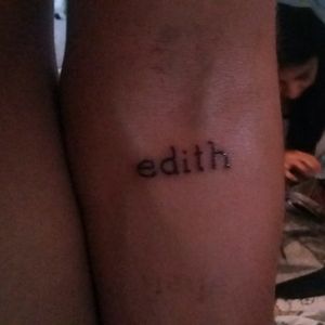#name #Edith #tattoo