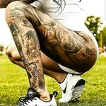 #fullleg #sleeve #legsleeve #bobmarley #portrait #meganmassacaredreamtattoo #music #infinity #design #detail #dreamtattoo #tattoo #tattoos #tattooed #ink #art #inked #tattooart #artist #leg #blackandgrey