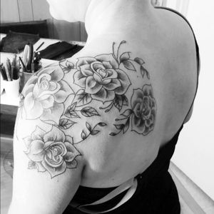 #tattoo #flower #shoulder