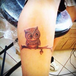 #owl #leg #tattoo