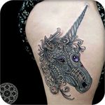 Unicorn by Coen Mitchell #unicorn #lines #unicornio #linhas