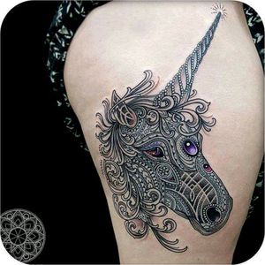 Unicorn by Coen Mitchell#unicorn #lines #unicornio #linhas