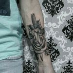 dagger and rose