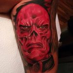Did this red skull tattoo #marvel #tattoo #tattoo_art_worldwide #ink #eternalcolors