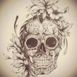 #skull #flower