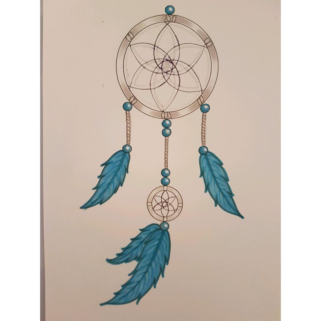 Details more than 75 turquoise dream catcher tattoo  thtantai2