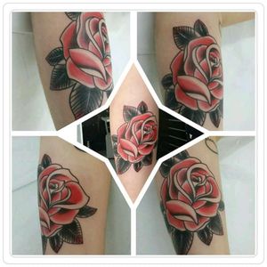 Rose 🌹 #old #old_school #oldschol #rose #trad #trad_tattooflash #traditional #traditional_tattoo #awesome