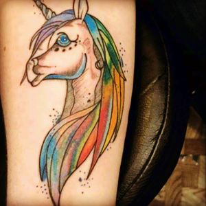 Done by . Billy Barton.       #love it #unicorn #forarm#beautiful #girly