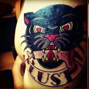 Jaguar Skills album cover - Custom Ink Tattooing - Cambridge #traditional #colour #UK #shoulder #oldskool #oldschool #american #lust