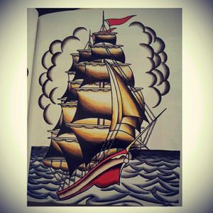 #ship #traditional #oldskool #sailorJerry