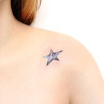 By #tattooistida shining star #star #space